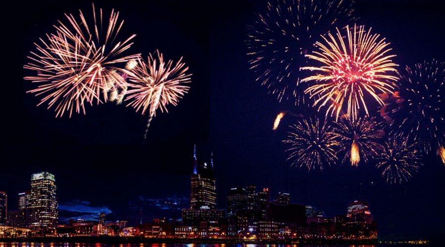 Firework at night; image used for HSBC China Airlines Co-Brand Credit Cards new card face.