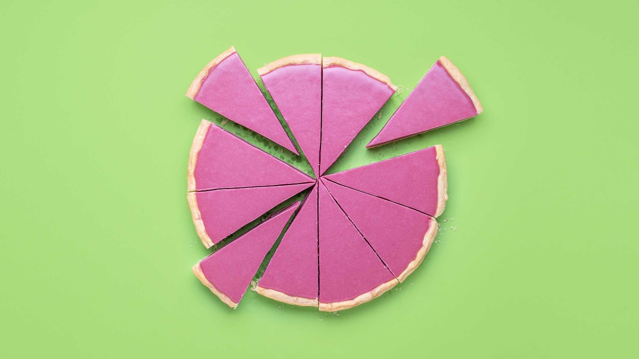 一個蛋糕；圖片使用於滙豐台灣活存利率優惠的頁面。